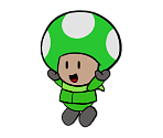 Rescue V Green (Paper Mario-Style)