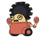Gearmo (Pink) (Paper Mario-Style)