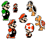 SMB3 Minigame Characters