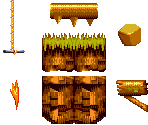 Angel Island Zone (Burning Area, Dry) Objects