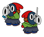 Samurai Snifit (Paper Mario-Style, Modern)