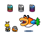 Various SPM Enemies (Mario & Luigi: Superstar Saga-Style)