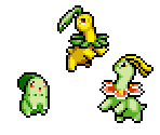 Chikorita, Bayleaf & Meganium