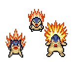 Cyndaquil, Quilava & Typhlosion