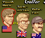 Golfer Select Screen