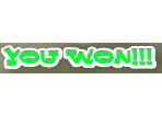 You Won!!! Screen