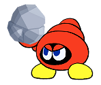 Huckit Crab (Paper Mario-Style)