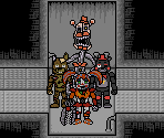 Molten freddy jumpscare salvage room pixel art