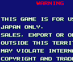 Warning Screen