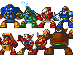 Mega Man 2 Robot Masters (Mega Man 7-Style)