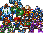 Mega Man 6 Robot Masters (Mega Man 7-Style)