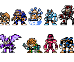 Mega Man 7 Robot Masters (NES-Style)