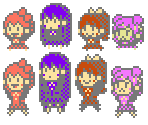 Sayori, Yuri, Monika and Natsuki (Update Natsuki)