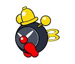 Alarm Bob-omb (Paper Mario-Style)