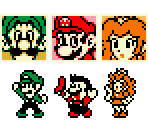 Mario, Luigi, and Peach