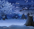 Snowfield (Night, Forest)