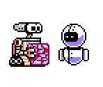 WALL-E & EVE (Mega Man NES Enemy-Style)