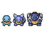 Squirtle, Wartortle & Blastoise