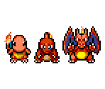 Charmander, Charmeleon, & Charizard