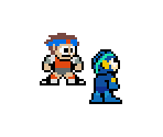 Lan & MegaMan.EXE (Mega Man NES-Style)