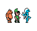 Ocarina of Time Characters (Zelda 2-Style)