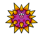 Big Urchin (Paper Mario-Style, Modern)