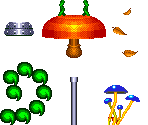 Mushroom Hill Zone Act 1 & Act 2 Summer Objects