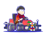 Osomatsu (Iyami Kart)