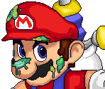 Mario & FLUDD (Pixel Art)