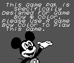 Game Boy Error Message