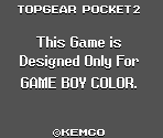 Game Boy Error Message