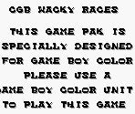 Game Boy Error Message