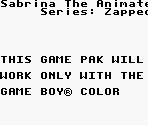 Game Boy Error Message