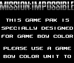 Game Boy Error Message