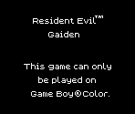 Game Boy Error Message