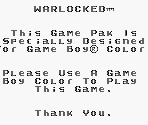 Game Boy Error Message