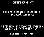 Game Boy Error Message