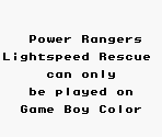 Game Boy Error Message