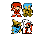 Fighter, Thief, Black Mage, and White Mage