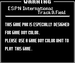 Game Boy Error Message