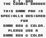 Game Boy Error Message