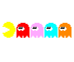 Pac-Man & Ghosts (Bubble Bobble Arcade-Style)