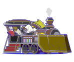 Steam Locomotive (Steampunk: Land of Deserts)