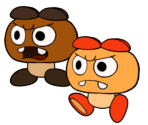 Goombrat (Paper Mario-Style)