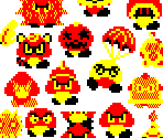Goomba & Related Enemies (SMBS PC-88-Style)