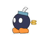Bob-omb (Paper Mario-Style, V2)