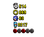 Sonic Lost World HUD (Genesis-Style)