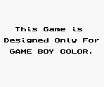 Game Boy Error Messages