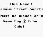 Game Boy Error Message