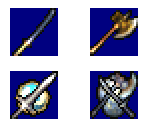 Weapon Icons and Character Names